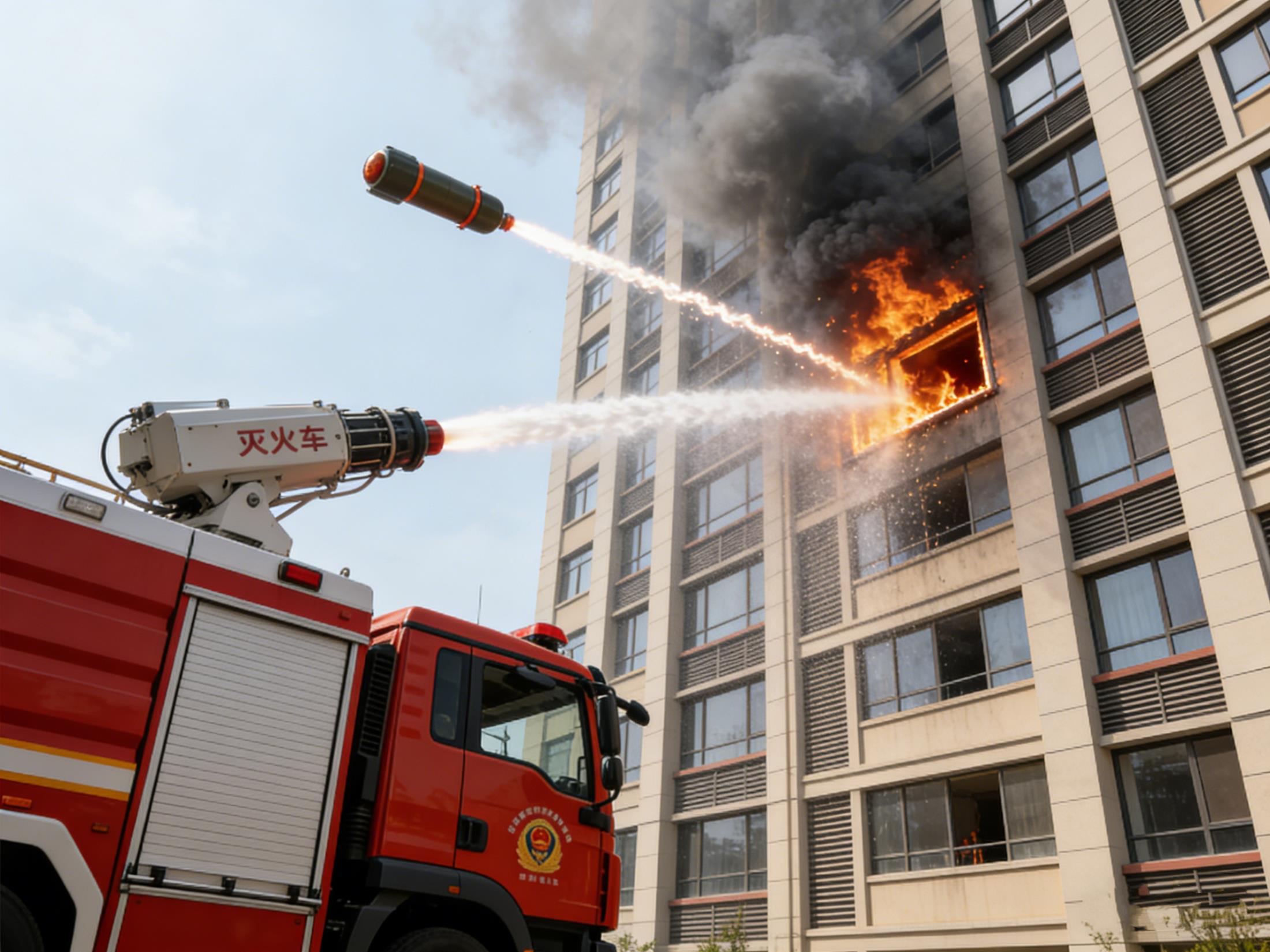 灭火车发射装置的作用