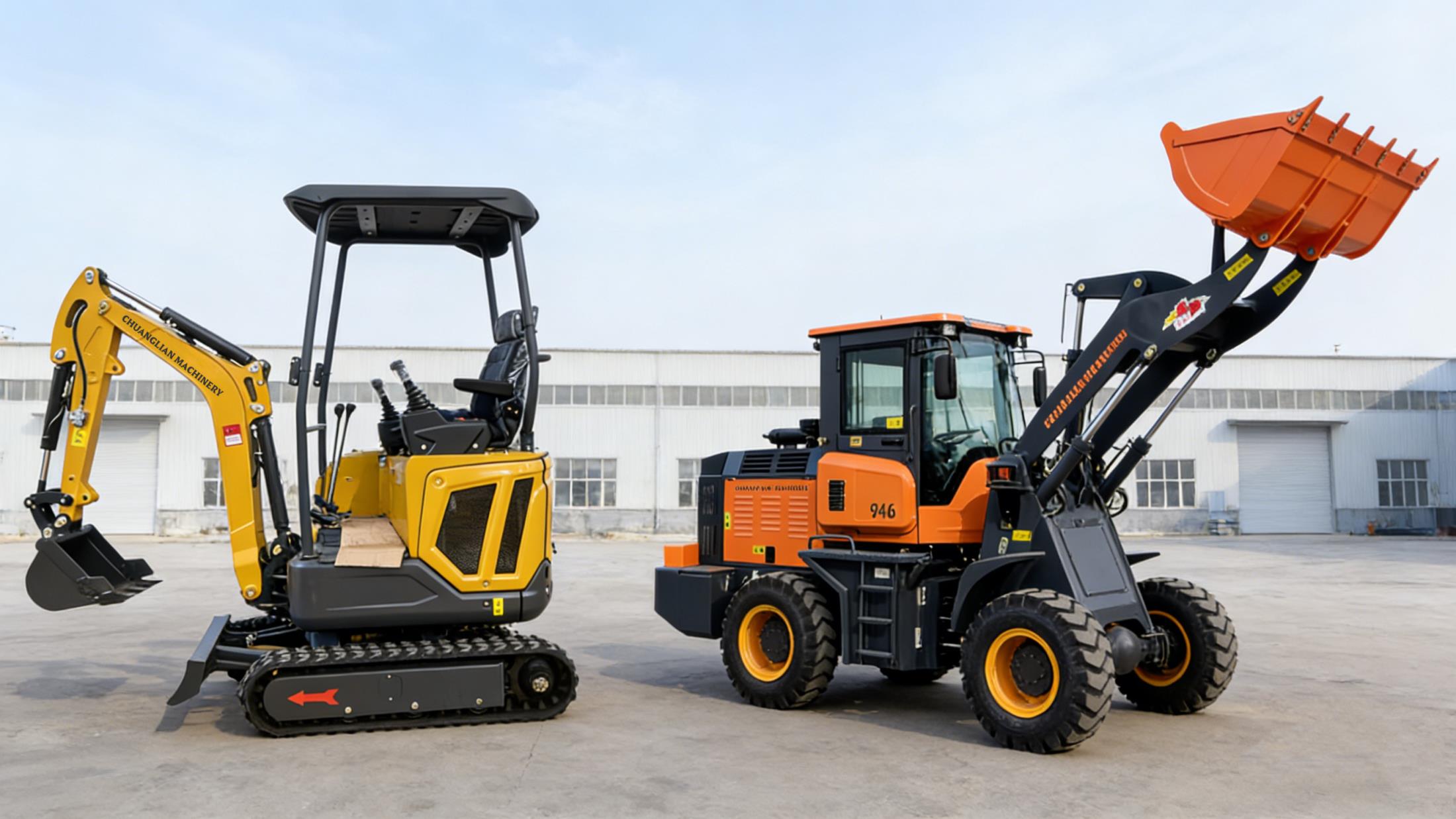 装载机和挖掘机的区别