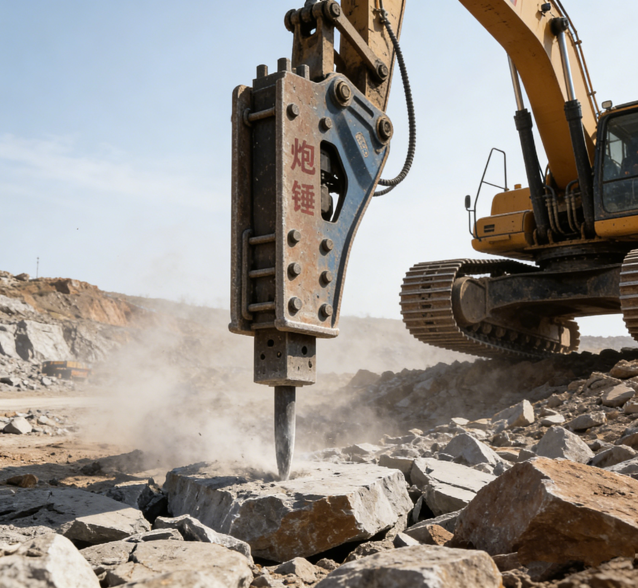 炮锤出租须知：勾机打锤的注意事项！