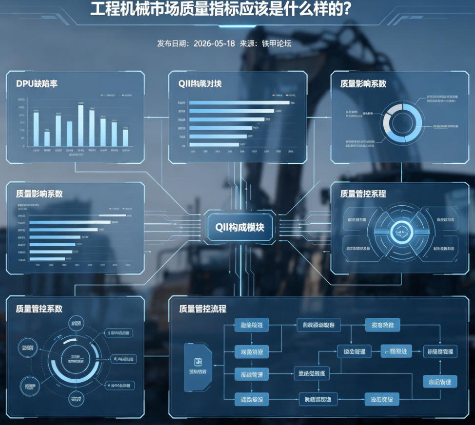 工程机械市场质量指标应该是什么样的？